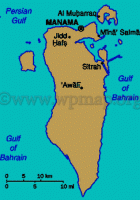 map of bahrain