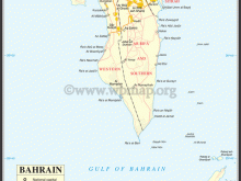 map of bahrain