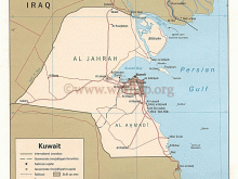 kuwait map