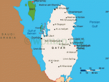 map of qatar