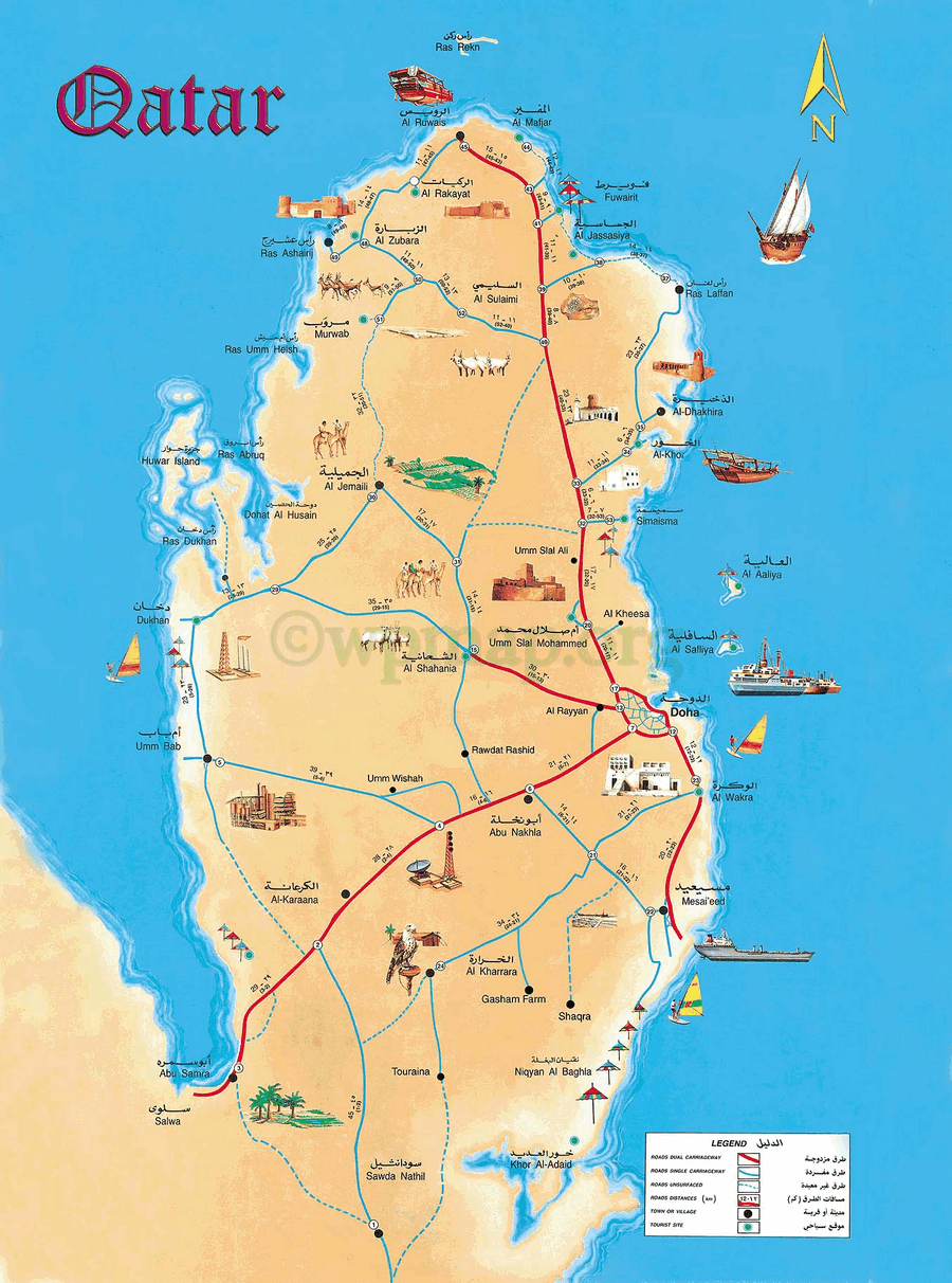 map of qatar2 map of qatar2