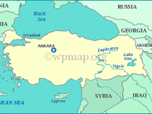 map of turkey