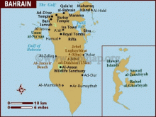 map of bahrain