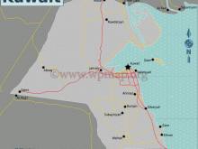 map_of_kuwait