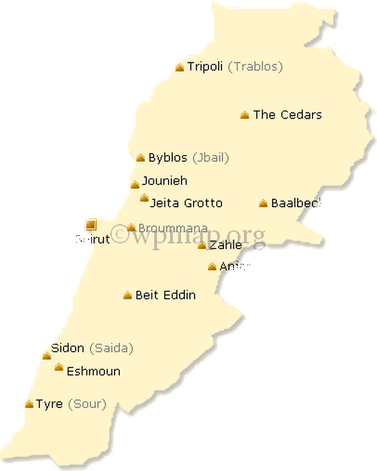 map_of_lebanon 1 map_of_lebanon 1