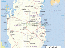 map of qatar