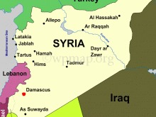 map of syria