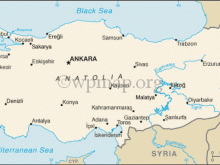 map of turkey