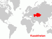 map of kazakhstan