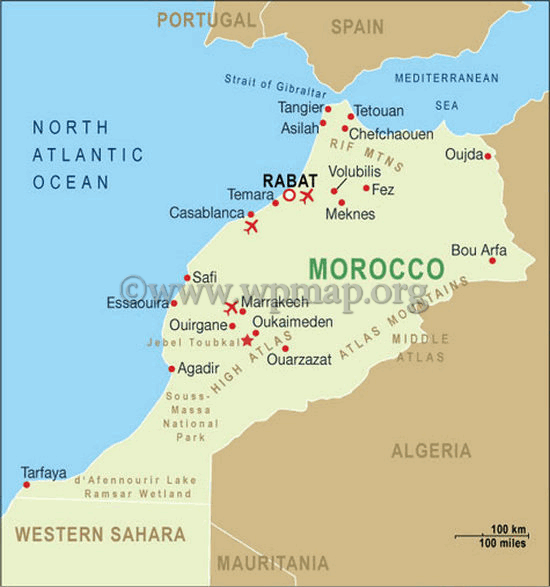 Morocco Map
