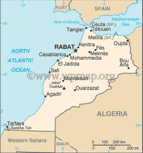Morocco Map