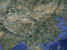 satellite map of china