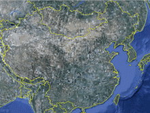 satellite map of china