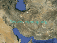satellite map of Iran