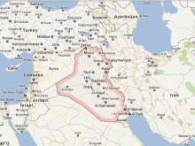 satellite map of iraq