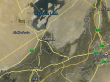 satellite map of ıraq