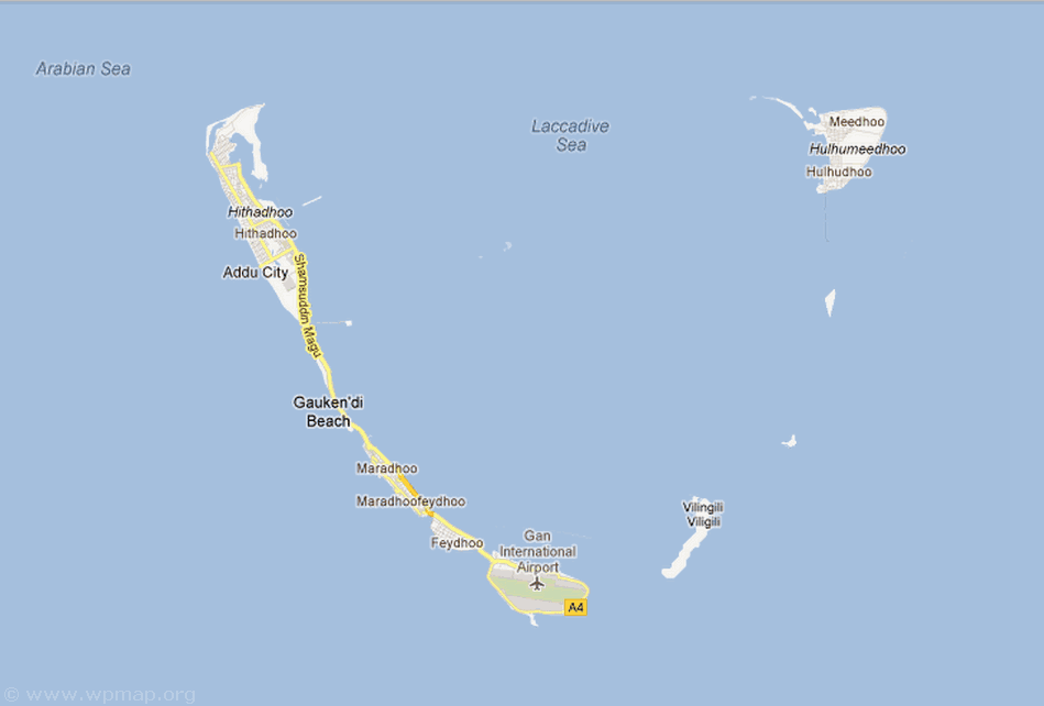 satellite map of maldives