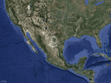 satellite map of mexico