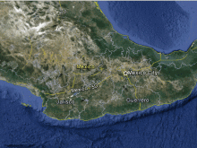 satellite map of mexico