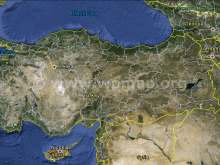 satellite map of turkey