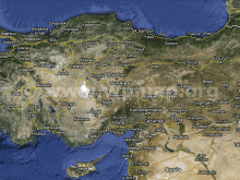 satellite map of turkey