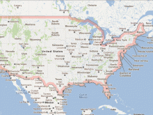 satellite map of united states2