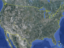 satellite map of united states