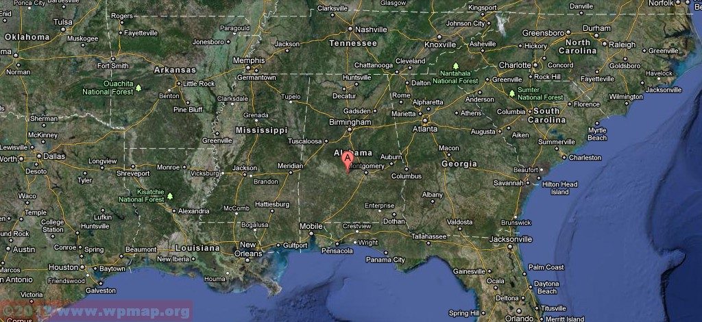 satellite map of alabama satellite map of alabama