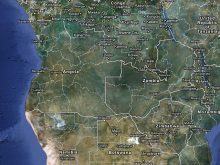 satellite map of angola