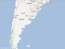 satellite map of argentina