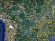 satellite map of bolivia