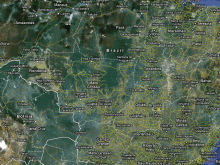 satellite map of brazil