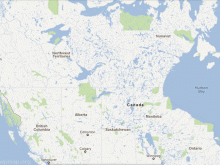 satellite map of canada