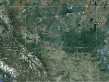 satellite map of canada1