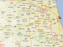 satellite map of chicago