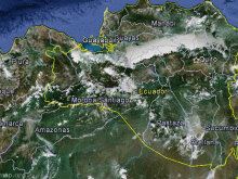 satellite map of ecuador