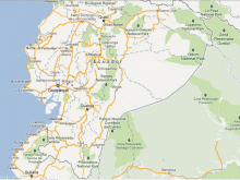 satellite map of ecuador