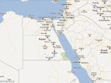 satellite map of egypt