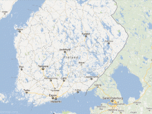 satellite map of finland