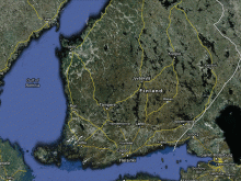 satellite map of finland1