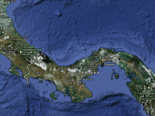 satellite map of panama1