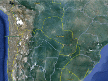 satellite map of paraguay2