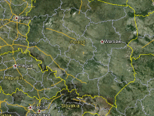 satellite map of poland