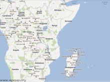 satellite map of tanzania