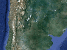 satellite map of uruguay2