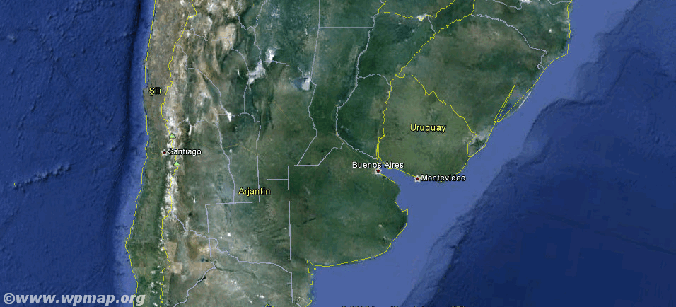 satellite map of uruguay3 satellite map of uruguay3