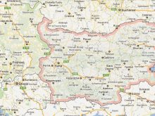 satellite map of bulgaria