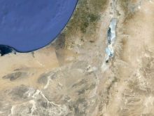 satellite map of israel4