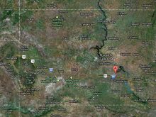 satellite map of north south dakota1