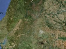 satellite map of portugal